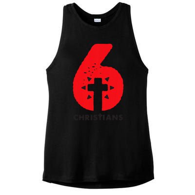 6 Christians Ladies PosiCharge Tri-Blend Wicking Tank