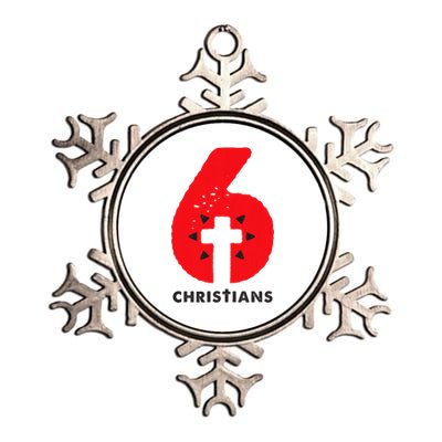 6 Christians Metallic Star Ornament