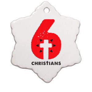 6 Christians Ceramic Star Ornament