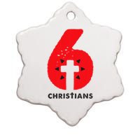 6 Christians Ceramic Star Ornament