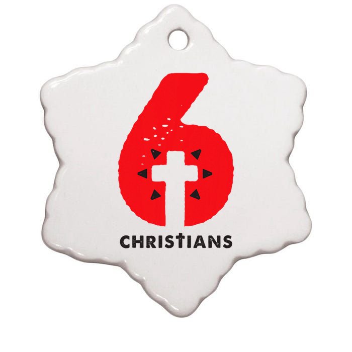 6 Christians Ceramic Star Ornament