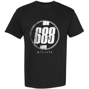 688 Circle Atlanta Funny Garment-Dyed Heavyweight T-Shirt