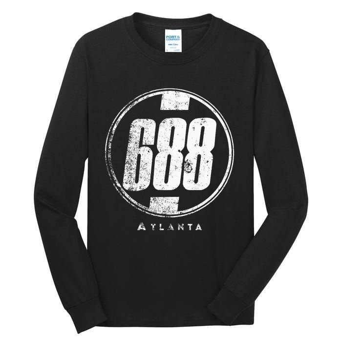 688 Circle Atlanta Funny Tall Long Sleeve T-Shirt