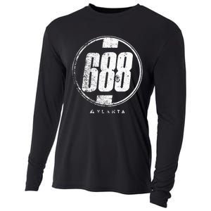 688 Circle Atlanta Funny Cooling Performance Long Sleeve Crew