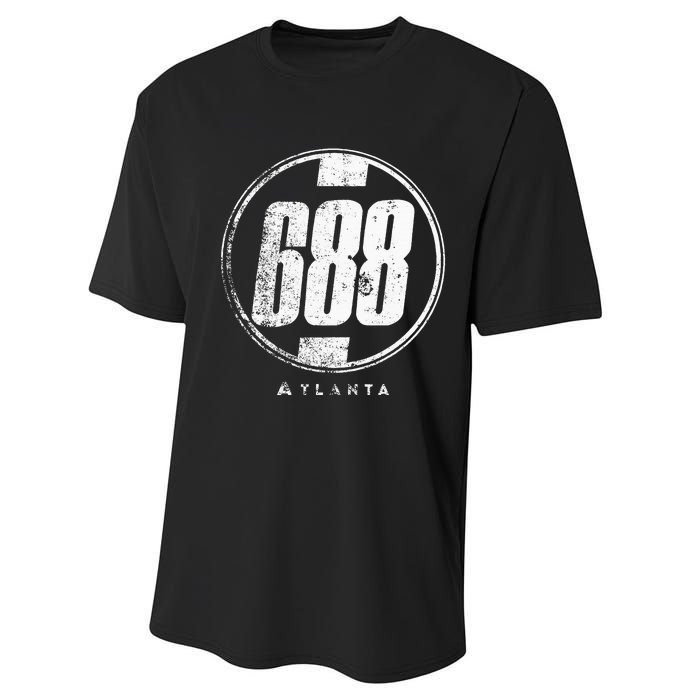 688 Circle Atlanta Funny Performance Sprint T-Shirt