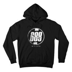 688 Circle Atlanta Funny Tall Hoodie