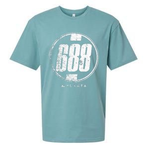 688 Circle Atlanta Funny Sueded Cloud Jersey T-Shirt