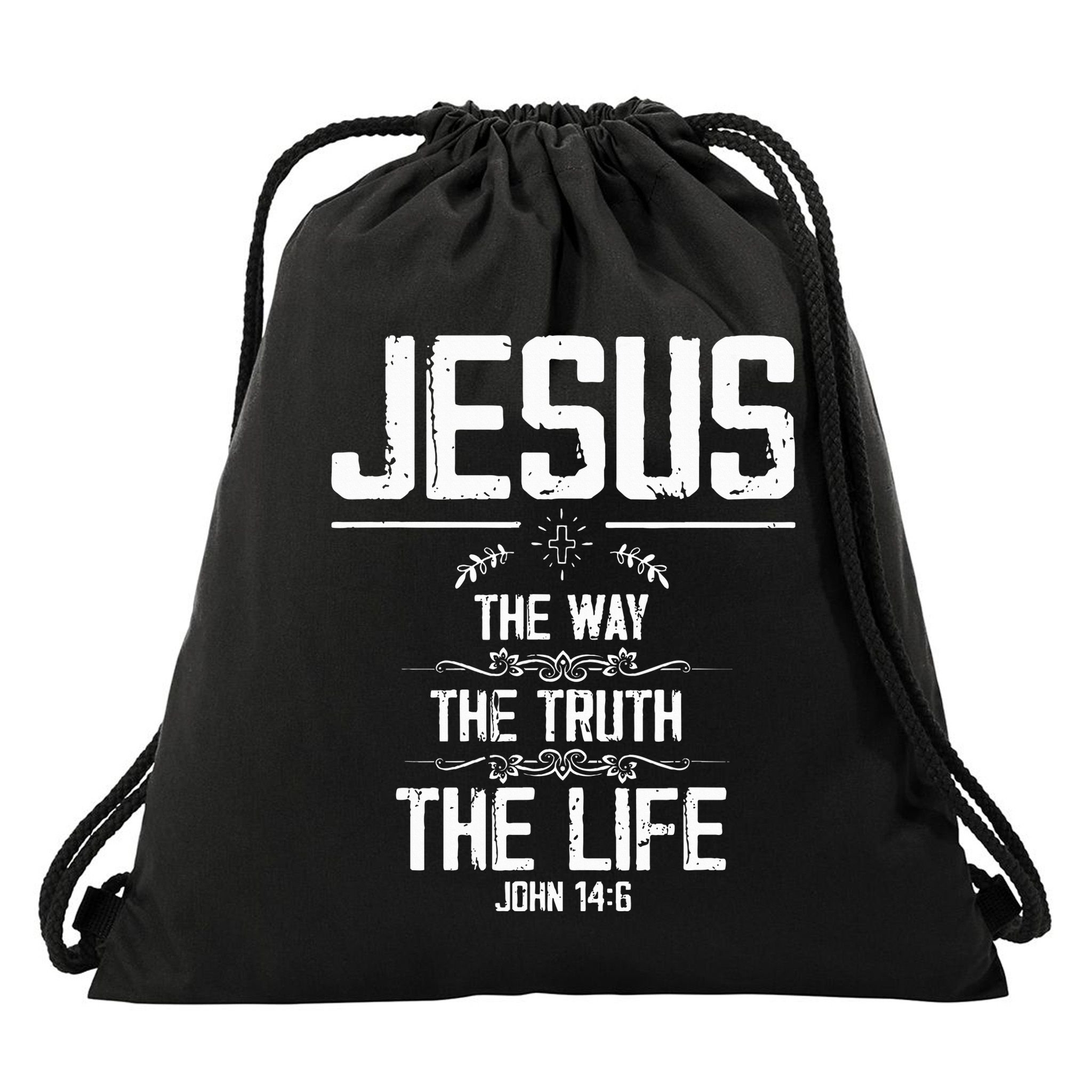 6 Christian Bible Verse Drawstring Bag