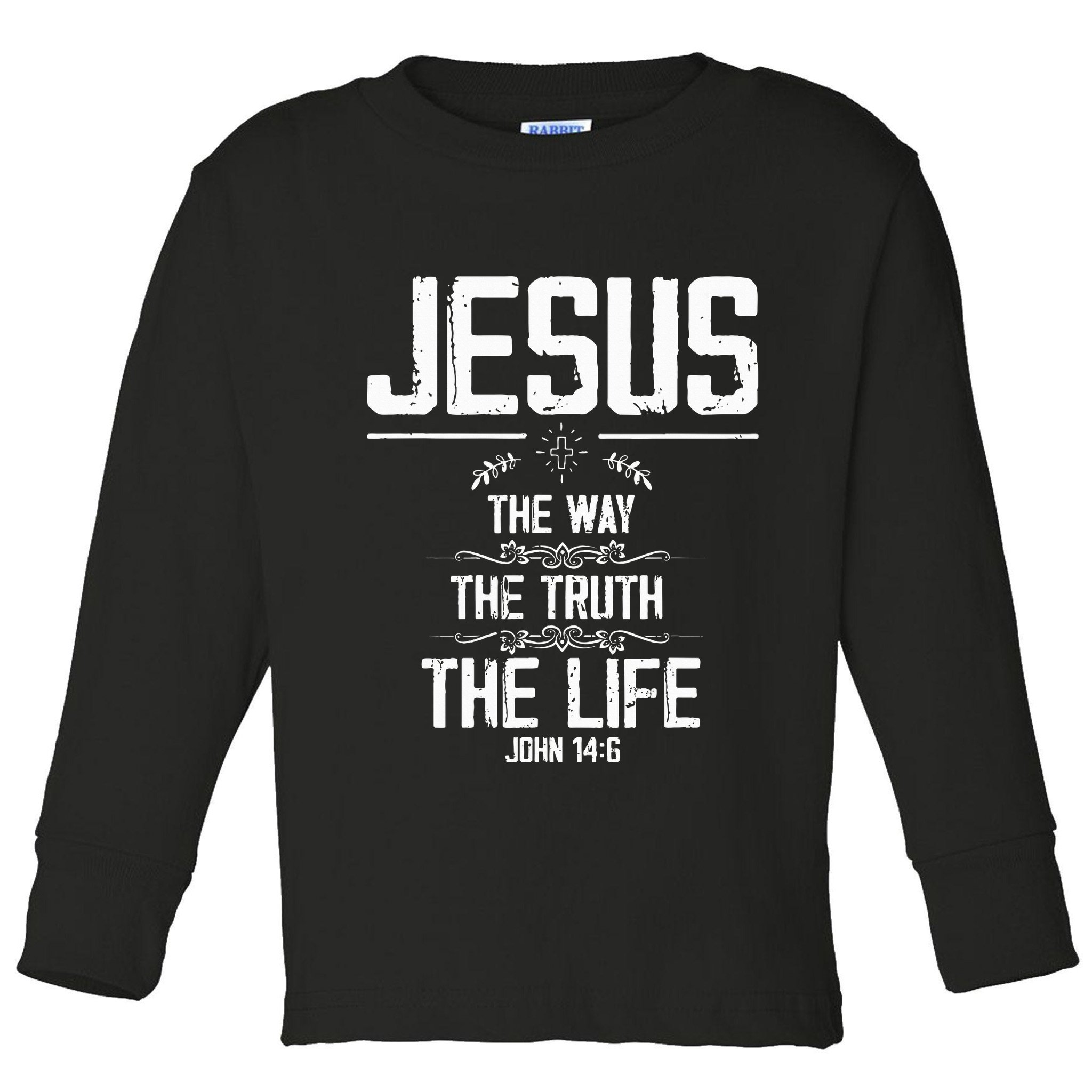 6 Christian Bible Verse Toddler Long Sleeve Shirt