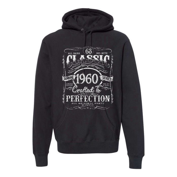 63rd Classic Birthday gift 63 Perfection 1960 Birthday Premium Hoodie