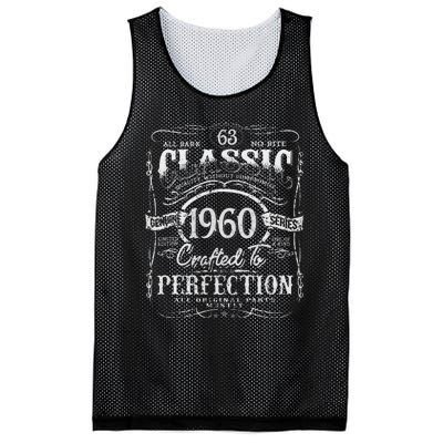 63rd Classic Birthday gift 63 Perfection 1960 Birthday Mesh Reversible Basketball Jersey Tank