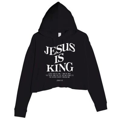 6 Costume Christian (On Back) Crop Fleece Hoodie