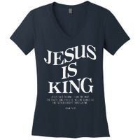 6 Costume Christian (On Back) Women's V-Neck T-Shirt