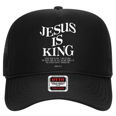 6 Costume Christian High Crown Mesh Back Trucker Hat