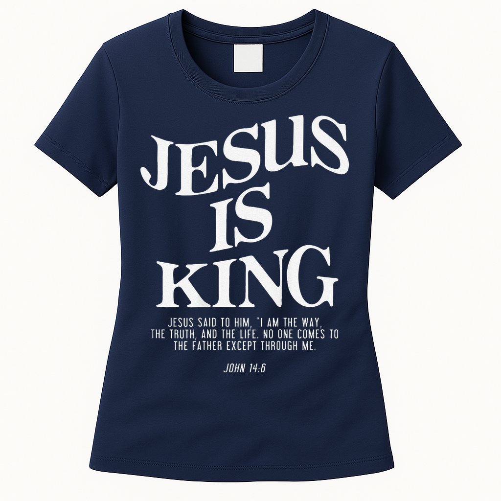 6 Costume Christian (On Back) Womens T-Shirt