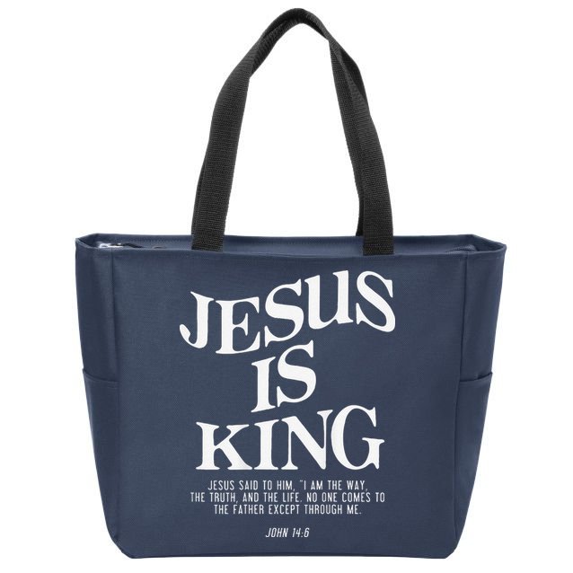 6 Costume Christian (On Back) Zip Tote Bag