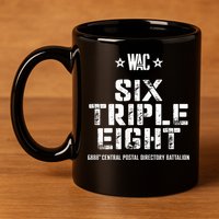 6888th Central Postal Directory Battalion 6 Triple 8th 11oz C Handle Ceramic Mug