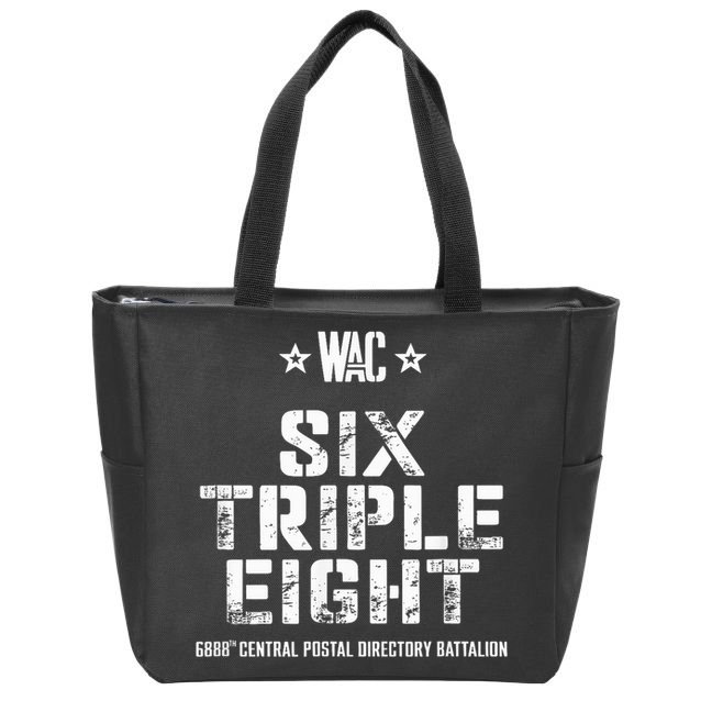 6888th Central Postal Directory Battalion 6 Triple 8th Zip Tote Bag