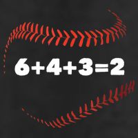 6+4+3=2 Double Play Baseball Player Gift Baseball Saying TShirt Adult Drive Performance Visor