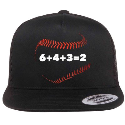 6+4+3=2 Double Play Baseball Player Gift Baseball Saying TShirt Flatbill Hat