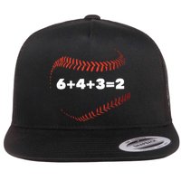 6+4+3=2 Double Play Baseball Player Gift Baseball Saying TShirt Flatbill Hat