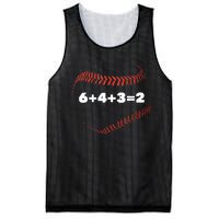 6+4+3=2 Double Play Baseball Player Gift Baseball Saying TShirt Mesh Reversible Basketball Jersey Tank