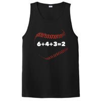 6+4+3=2 Double Play Baseball Player Gift Baseball Saying TShirt PosiCharge Competitor Tank