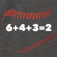 6+4+3=2 Double Play Baseball Player Gift Baseball Saying TShirt Vector Backpack
