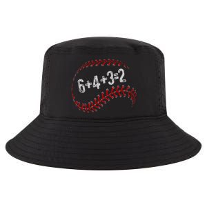 6+4+3=2 Double Play Baseball Player Fun Baseball Saying Cool Comfort Performance Bucket Hat