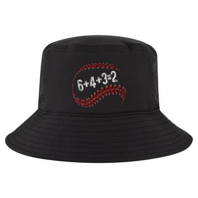 6+4+3=2 Double Play Baseball Player Fun Baseball Saying Cool Comfort Performance Bucket Hat