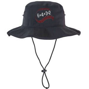 6+4+3=2 Double Play Baseball Player Fun Baseball Saying Legacy Cool Fit Booney Bucket Hat