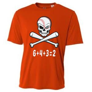 6+4+3=2 Double Play Baseball Player Halloween Baseball Cooling Performance Crew T-Shirt