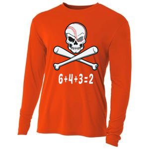 6+4+3=2 Double Play Baseball Player Halloween Baseball Cooling Performance Long Sleeve Crew