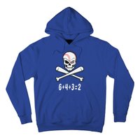 6+4+3=2 Double Play Baseball Player Halloween Baseball Hoodie