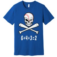 6+4+3=2 Double Play Baseball Player Halloween Baseball Premium T-Shirt