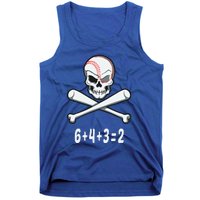 6+4+3=2 Double Play Baseball Player Halloween Baseball Tank Top