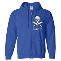 6+4+3=2 Double Play Baseball Player Halloween Baseball Full Zip Hoodie