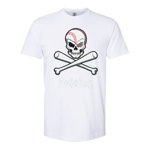 6+4+3=2 Double Play Baseball Player Halloween Baseball Softstyle CVC T-Shirt