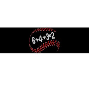 6+4+3=2 Double Play Baseball Player Fun Baseball Saying Bumper Sticker