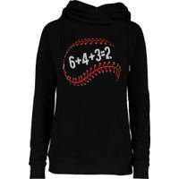 6+4+3=2 Double Play Baseball Player Fun Baseball Saying Womens Funnel Neck Pullover Hood