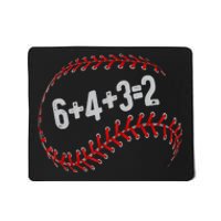 6+4+3=2 Double Play Baseball Player Fun Baseball Saying Mousepad