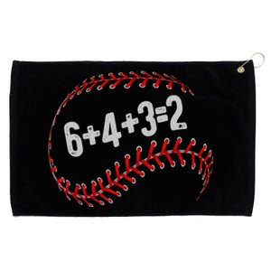 6+4+3=2 Double Play Baseball Player Fun Baseball Saying Grommeted Golf Towel