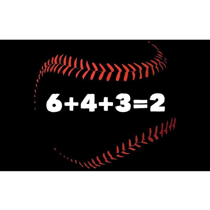 6+4+3=2 Double Play Baseball Player Gift Baseball Saying Bumper Sticker