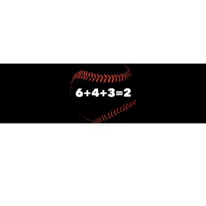 6+4+3=2 Double Play Baseball Player Gift Baseball Saying Bumper Sticker