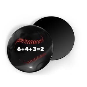 6+4+3=2 Double Play Baseball Player Gift Baseball Saying Magnet