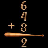 6+4+3=2 Double Play Baseball Player Baseball Saying 7-Panel Snapback Hat