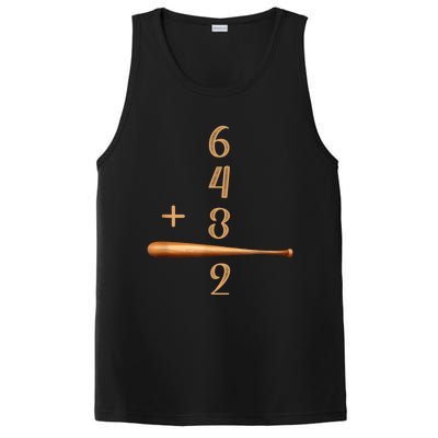 6+4+3=2 Double Play Baseball Player Baseball Saying PosiCharge Competitor Tank