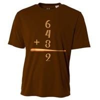 6+4+3=2 Double Play Baseball Player Baseball Saying Cooling Performance Crew T-Shirt