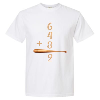 6+4+3=2 Double Play Baseball Player Baseball Saying Garment-Dyed Heavyweight T-Shirt