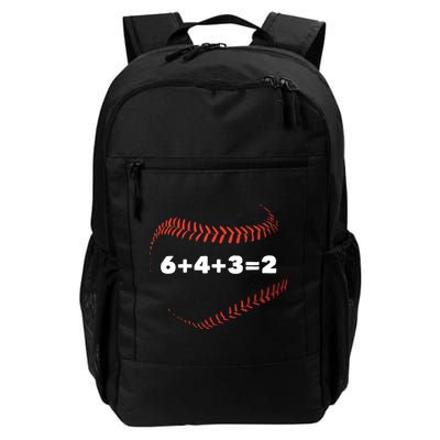 6+4+3=2 Double Play Baseball Player Gift Baseball Saying Backpack